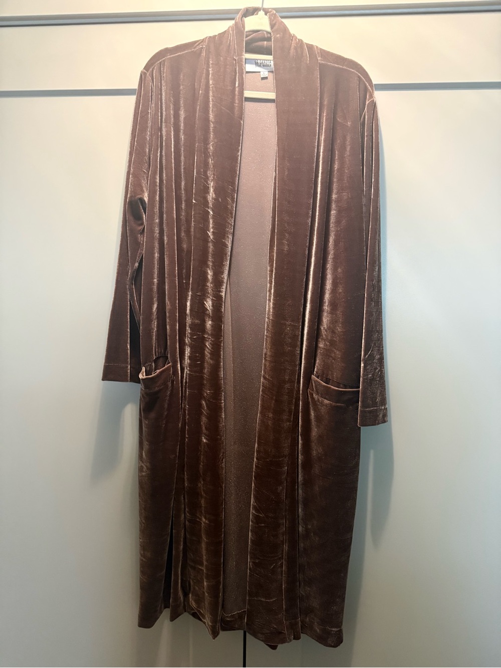 House of Harlow 1960 Velvet Long Cardigan - Brown